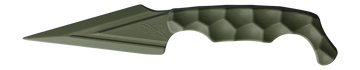 Stroup Knives ULNM Ultralite Non-Metallic 3.75" Fixed Blade Dagger Plain Edge Zytel - OD Green