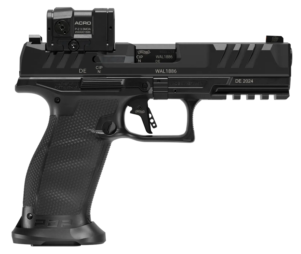 Walther Arms PDP Pro ACRO Full Size 9mm Luger 4.50" 10+1 Semi-Auto Pistol w/Aimpoint ACRO Optic