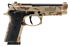 Beretta 92XI SAO 9mm Luger 4.7" 15+1 Semi-Auto Pistol - Desert DPM Cerakote
