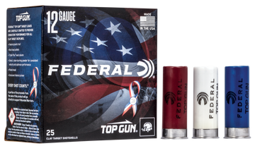 Federal Top Gun 12 Gauge 2.75" 1 1/8 oz #8 Shot 25/Box - USA 250th Anniversary