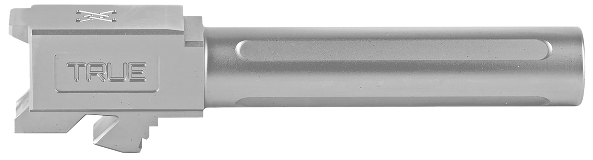 True Precision Glock 19 9mm Luger 4" Fluted Drop-In Barrel - Satin Stainless