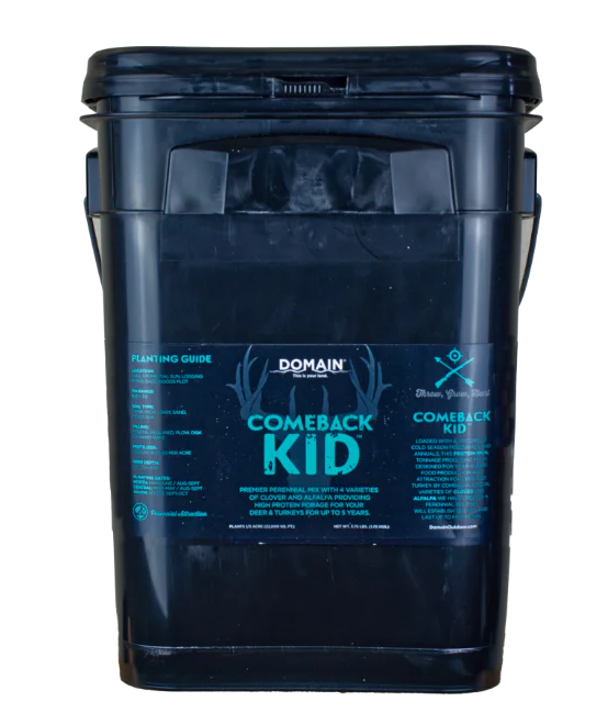 Domain Outdoors Comeback Kid 3.75 lb Food Plot Seed Mix - 1/2 Acre Coverage