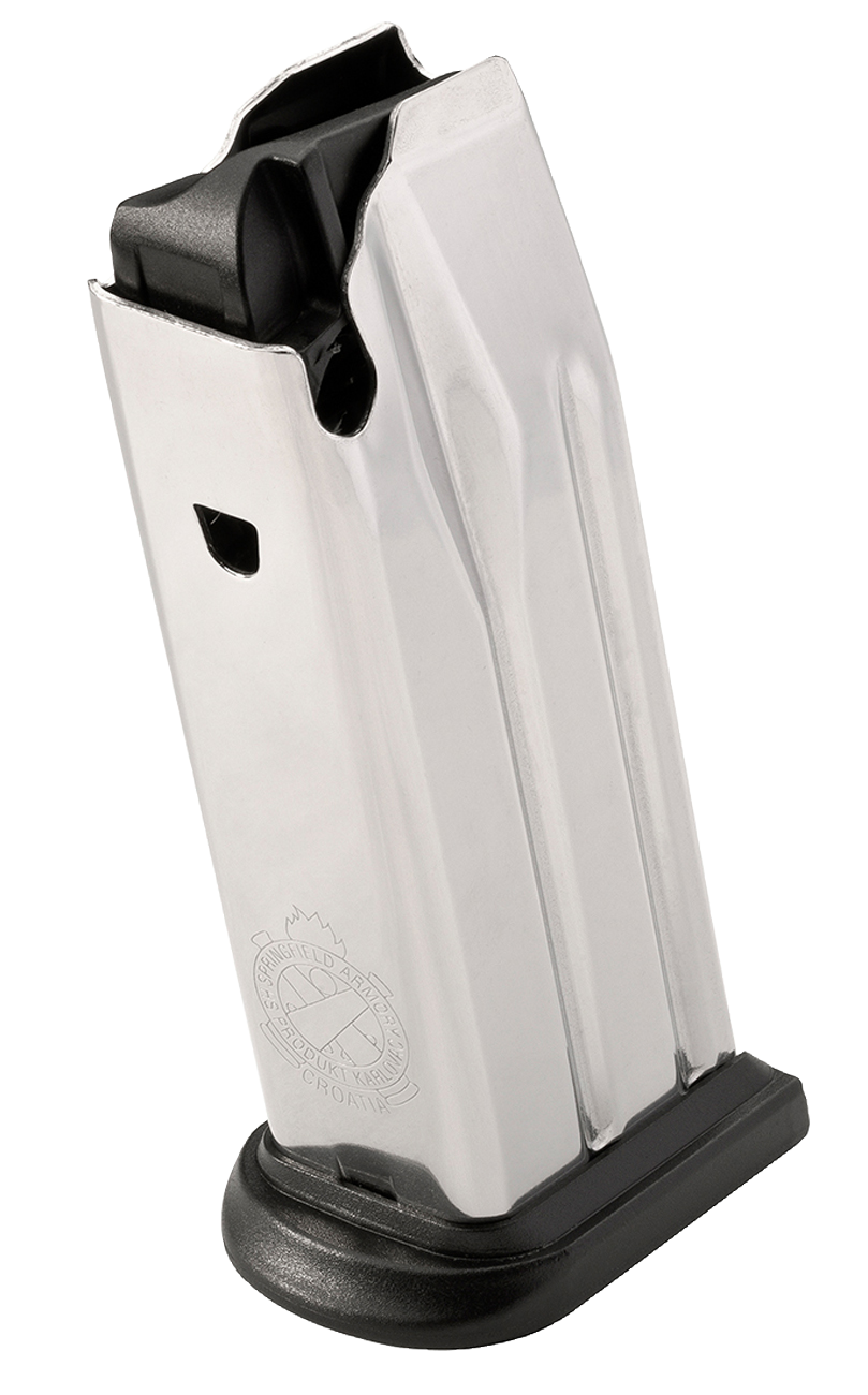 Springfield Armory XD1923 XD Subcompact 9mm Luger 10-Round Extended Stainless Steel Magazine