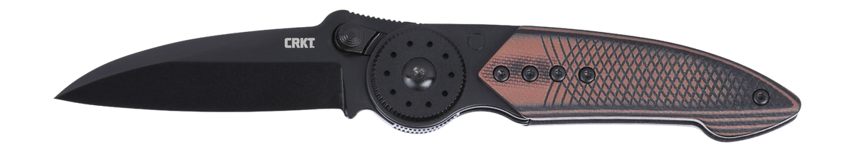 Columbia River CRKT 4200K Walker Blade Lock 2.93" Folding Sheepsfoot Plain 14C28N Black TiNi