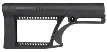 Luth-AR MBA-2 Skullaton Fixed Buttstock - Black Glass Reinforced Nylon - AR-15/AR-10