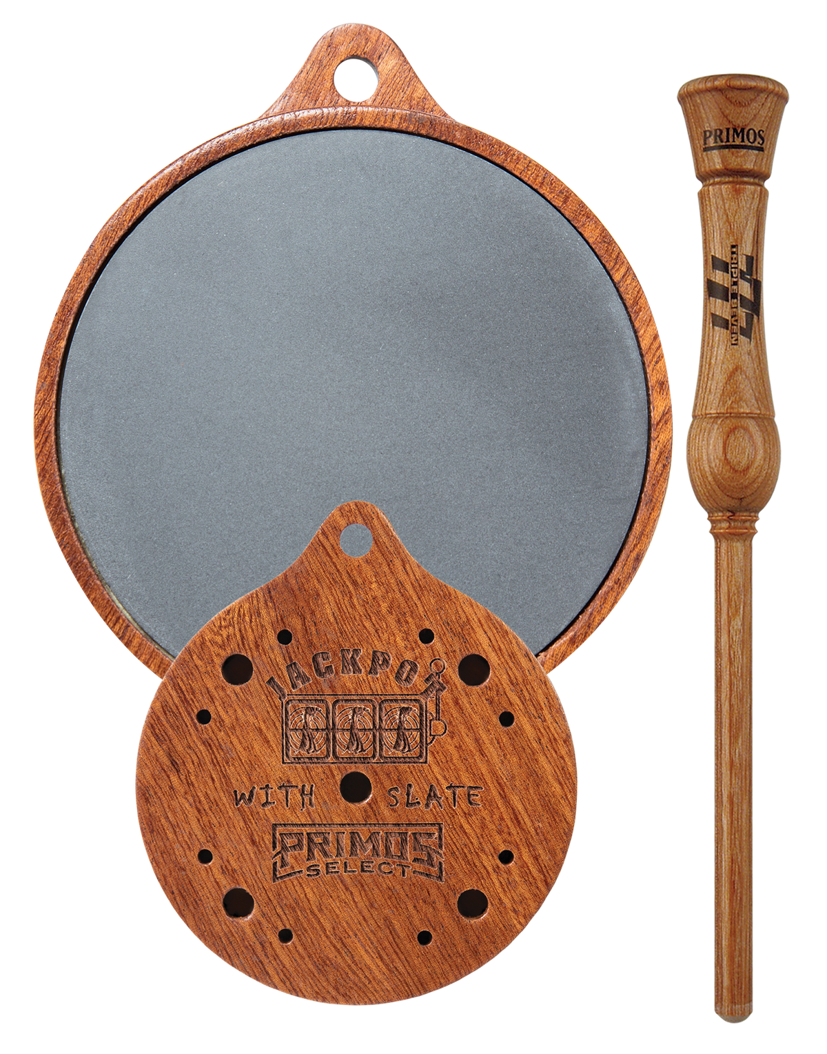 Primos 216 Jackpot Slate Turkey Pot Call - Hardwood