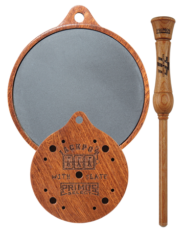 Primos 216 Jackpot Slate Turkey Pot Call - Hardwood
