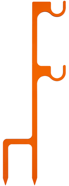 Champion Targets Impact Steel Double Hanger Stake 22 LR 19" Orange