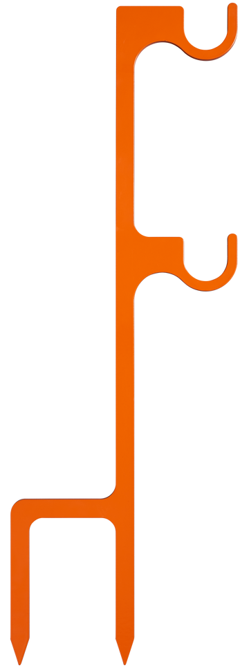 Champion Targets Impact Steel Double Hanger Stake 22 LR 19" Orange