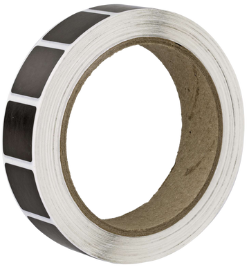 Action Target Square Target Pasters 7/8" Self-Adhesive Black Paper 1000 Per Roll