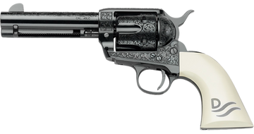 Pietta Great Western II Red River 45 Colt 4.75" 6-Rd Revolver - Ultra Ivory Engraved Grip