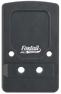 Foxtail Precision 100013 Rear Sight Dovetail Optic Adapter Plate for Non-MOS Glock - Black Anodized