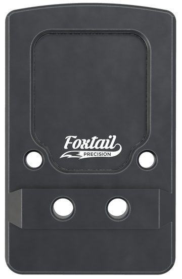 Foxtail Precision 100013 Rear Sight Dovetail Optic Adapter Plate for Non-MOS Glock - Black Anodized