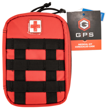 G*Outdoors Medical Concealed Pistol Case Red Holds 1 Handgun