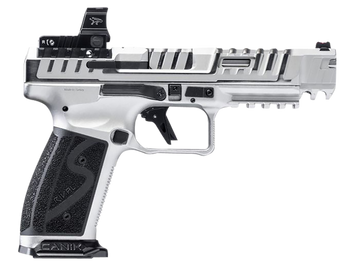 Canik SFx Rival-S Chrome 9mm 5" 18+1 Semi-Auto Pistol w/MeCanik MO2 Optic