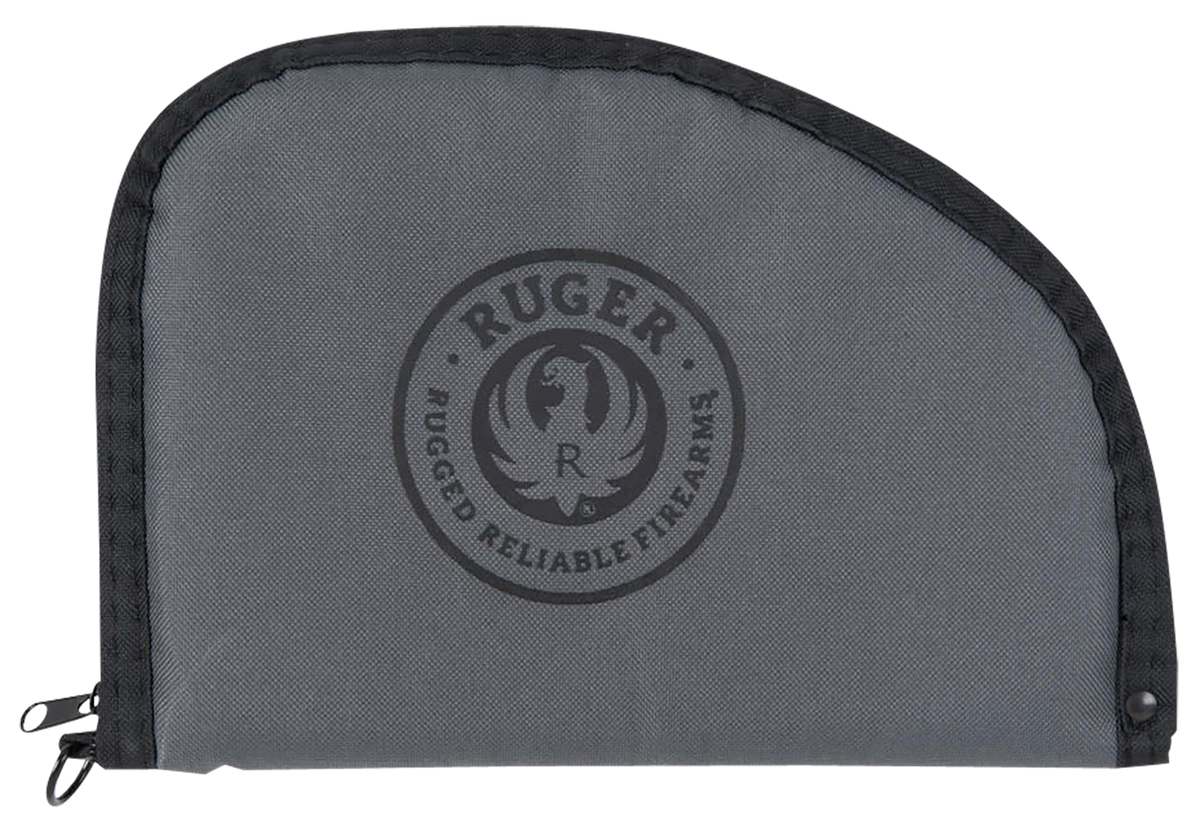 Ruger Rugged 10" Pistol Case Black/Gray Polyester - Lockable - Holds 1