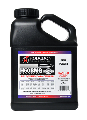 Hodgdon H50BMG Extreme Smokeless Rifle Powder 50 BMG 8 lbs