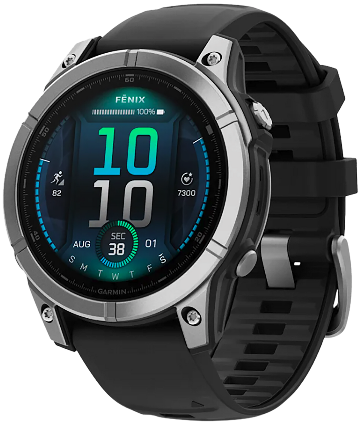 Garmin Fenix E 47mm AMOLED GPS Multisport Smartwatch Stainless Steel/Black