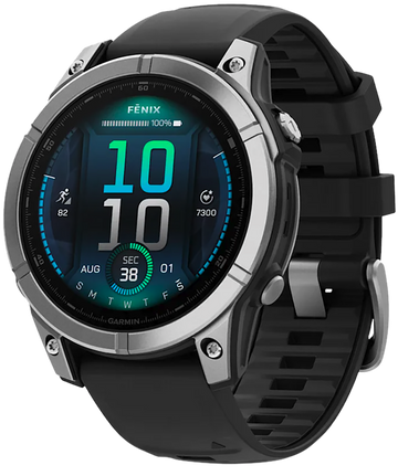 Garmin Fenix E 47mm AMOLED GPS Multisport Smartwatch Stainless Steel/Black