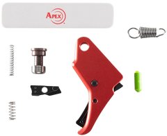 Apex Tactical Specialties 100056 Action Enhancement Trigger & Duty/Carry Kit 9mm Luger/40 S&W Red - Fits S&W M&P Shield