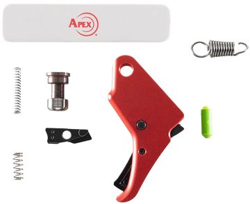 Apex Tactical Specialties 100056 Action Enhancement Trigger & Duty/Carry Kit 9mm Luger/40 S&W Red - Fits S&W M&P Shield