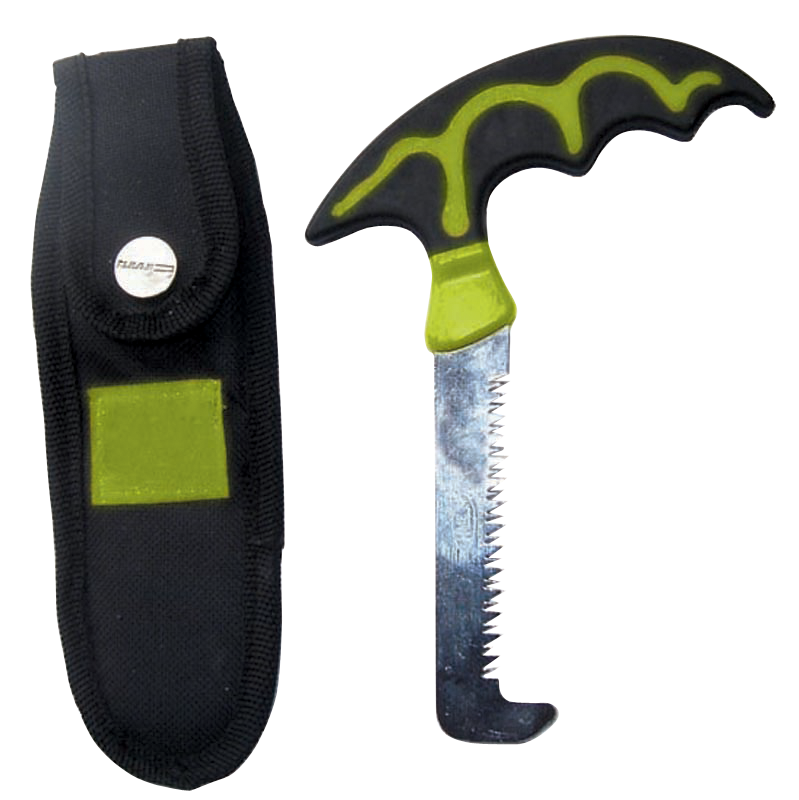HME BSWS Bone Saw w/ Scabbard - Stainless Steel Saw Blade - Black Polymer Handle