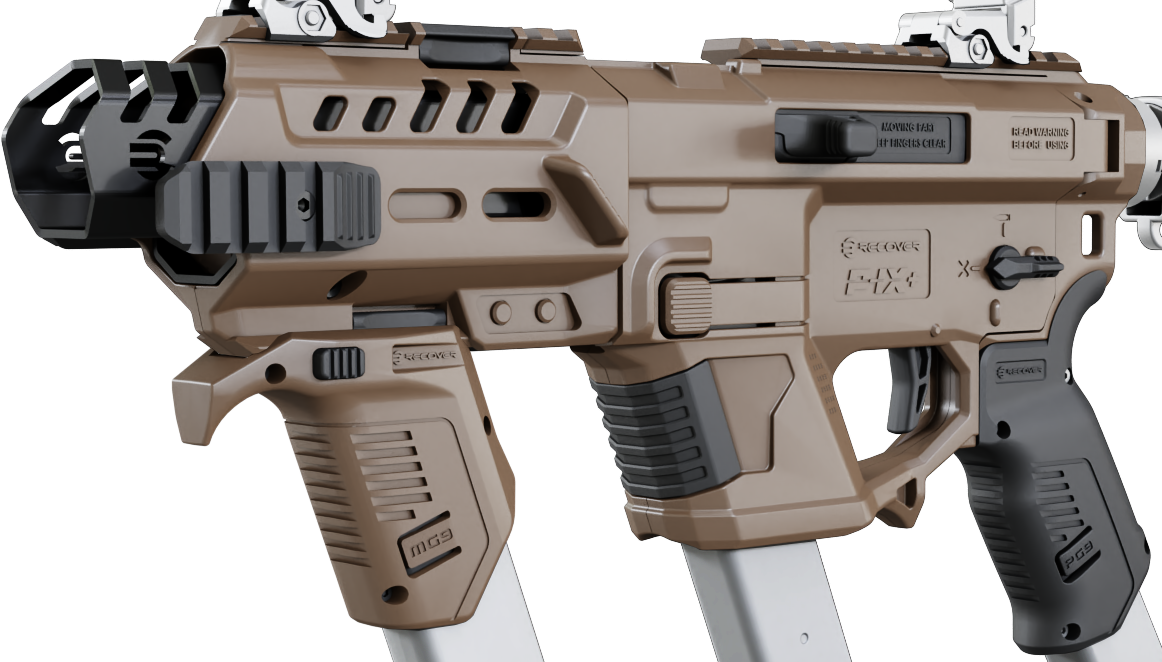 Recover Innovations P-IX+MG Pistol Stabilizer Kit w/ Metal Front Guard - Tan