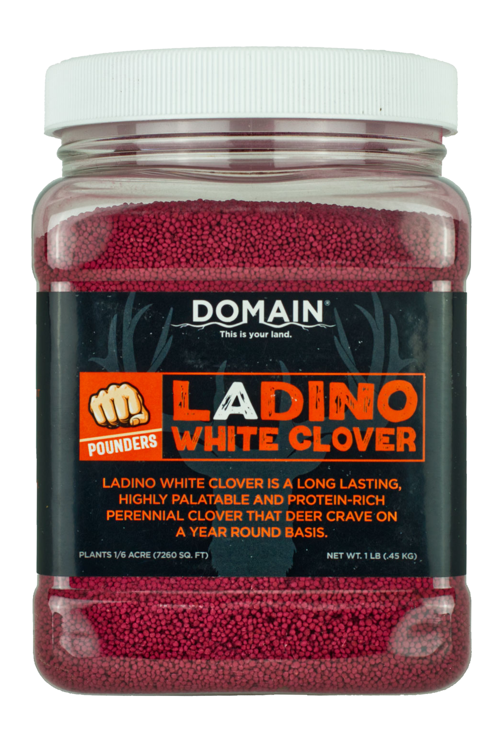 Domain Outdoor Ladino White Clover Pounder Food Plot Seed 1 lb