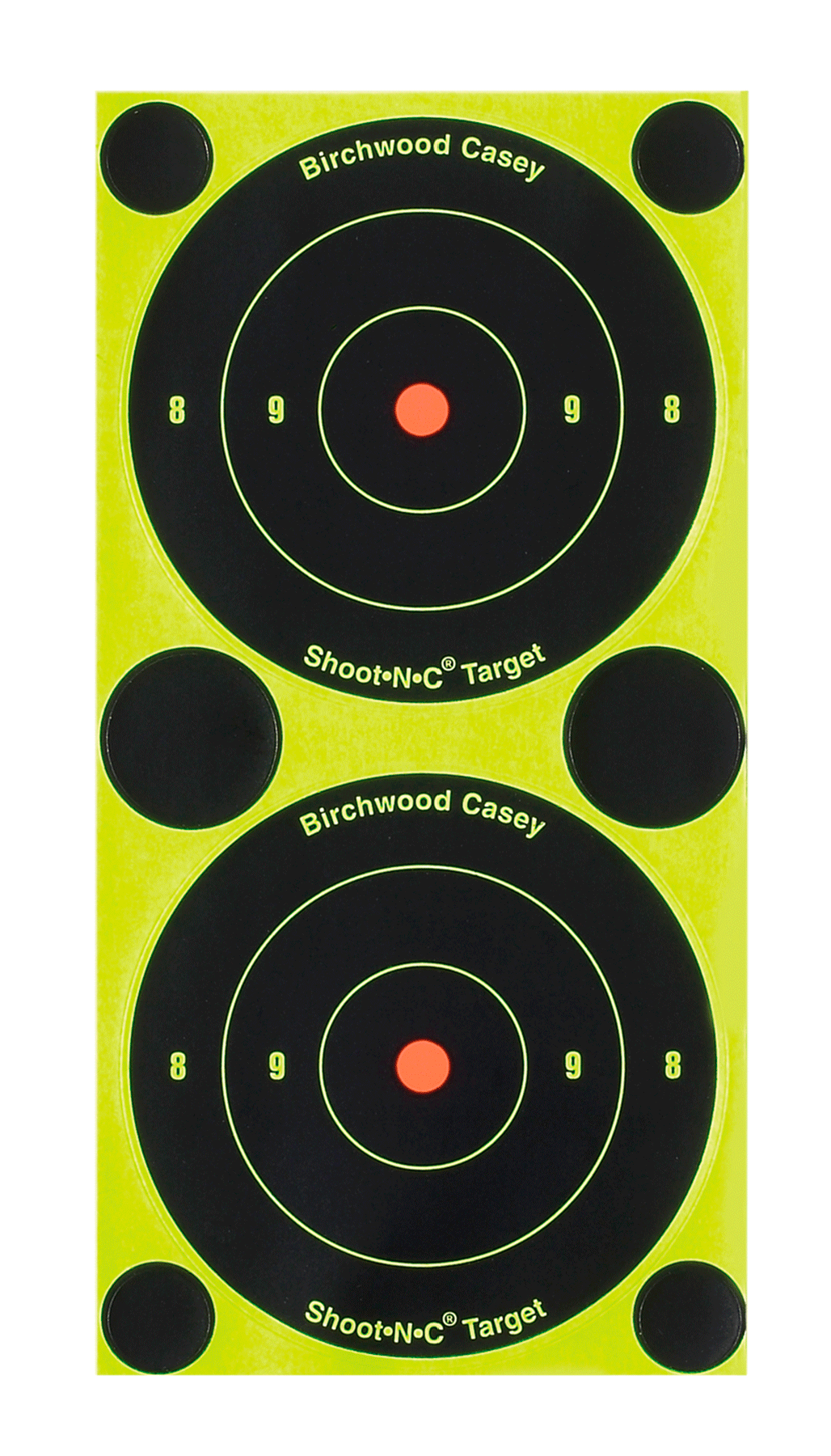 Birchwood Casey Shoot-N-C 3" Bullseye Self-Adhesive Reactive Paper Target 240 Pack
