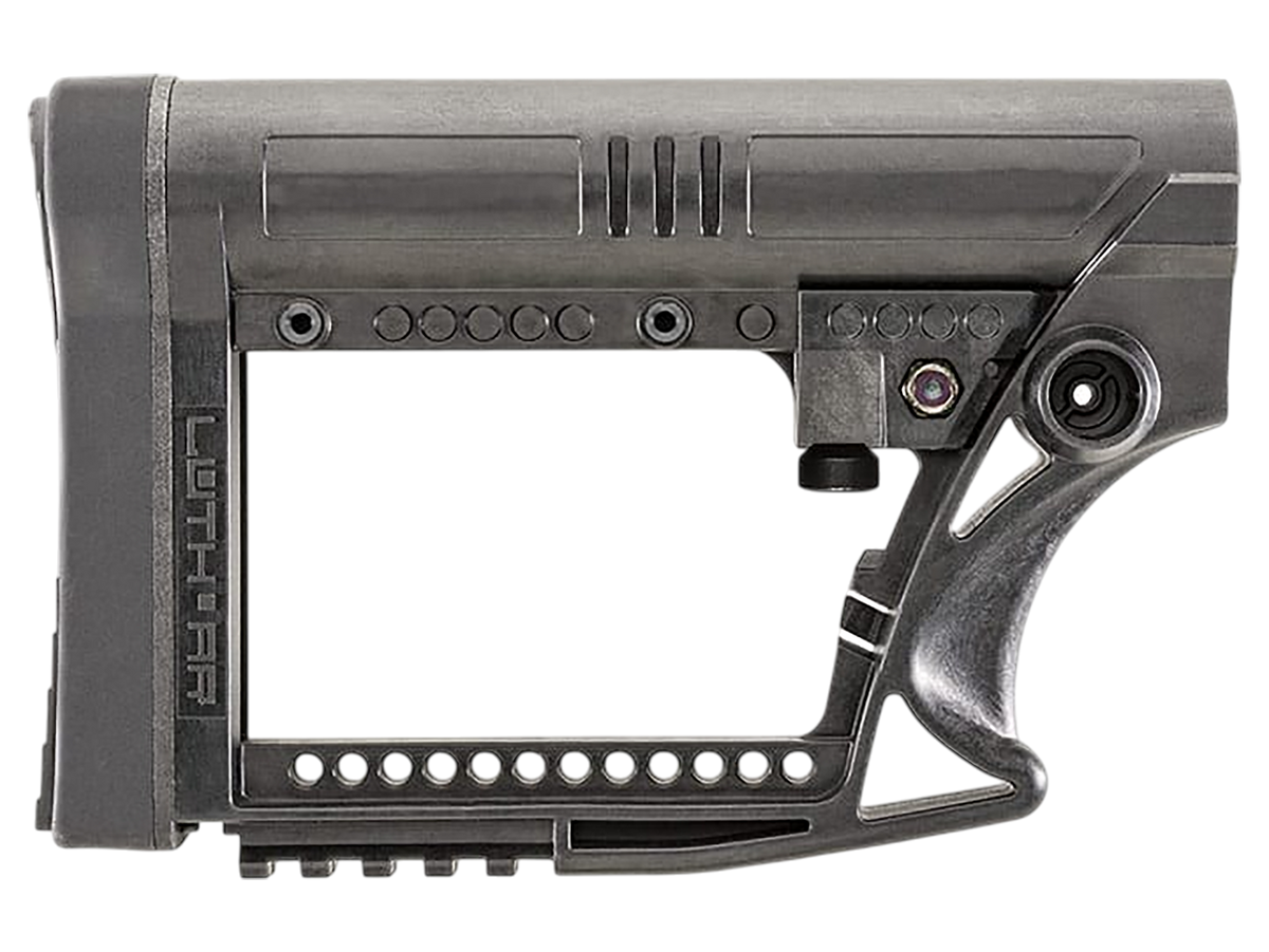 Luth-AR MBA-4 Carbine Buttstock - Black Glass-Filled Nylon - Fits AR-15/AR-10