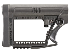 Luth-AR MBA-4 Carbine Buttstock - Black Glass-Filled Nylon - Fits AR-15/AR-10