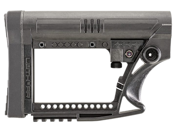 Luth-AR MBA-4 Carbine Buttstock - Black Glass-Filled Nylon - Fits AR-15/AR-10