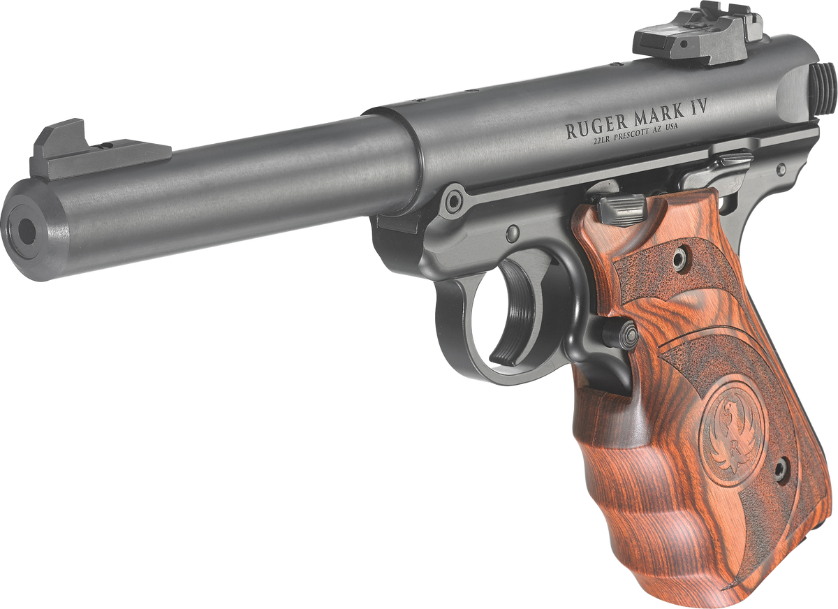 Ruger Mark IV Target 22 LR 10+1 5.50" Stainless Bull Barrel Semi-Auto Pistol