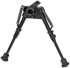 Harris S-BRM-LOK Swivel Bipod M-LOK 6-9" Rubber Feet - Black Steel/Aluminum