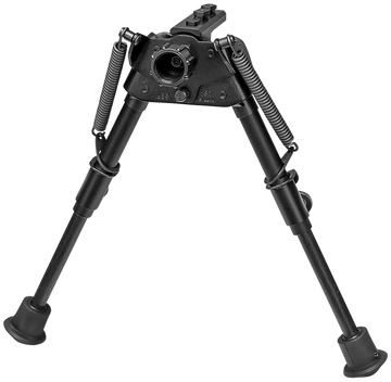 Harris S-BRM-LOK Swivel Bipod M-LOK 6-9" Rubber Feet - Black Steel/Aluminum