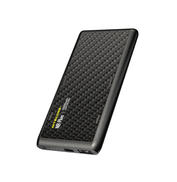 Nitecore NB Plus 10000mAh Carbon Fiber USB-C Power Bank - IPX7 Waterproof