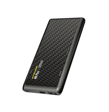 Nitecore NB Plus 10000mAh Carbon Fiber USB-C Power Bank - IPX7 Waterproof