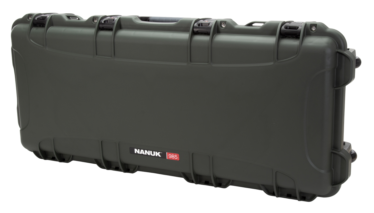 Nanuk 985 AR-15 Rifle Case 36" Olive Polymer with Foam Padding