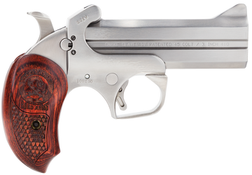 Bond Arms Snakeslayer IV 45 Colt/410 Bore 4.25" 2rd Break-Action Derringer - Stainless/Rosewood