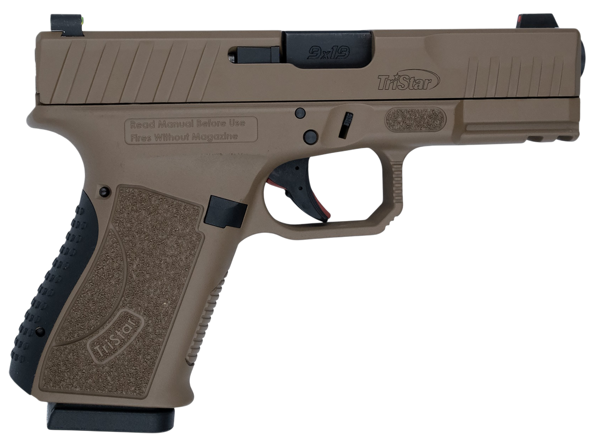 TriStar Apoc 9mm Luger 4.02" 15+1 Striker-Fired Semi-Auto Pistol - FDE Cerakote