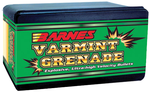 Barnes Bullets Varmint Grenade 22 Hornet .224 30gr Flat Base Hollow Point - 100/Box