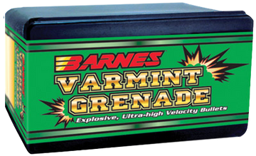 Barnes Bullets Varmint Grenade 22 Hornet .224 30gr Flat Base Hollow Point - 100/Box