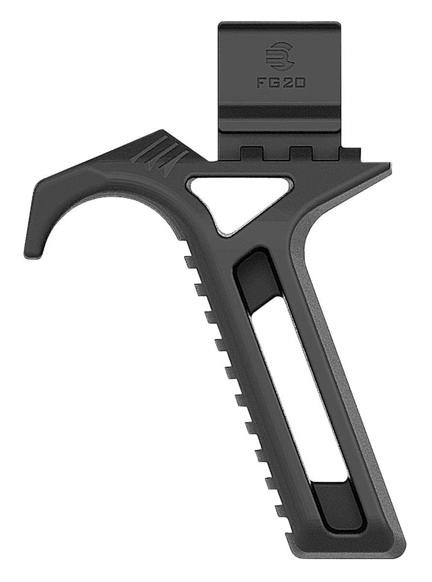 Recover Innovations FG20 Black Polymer Angled Forward Grip for 20-Series Pistol Stabilizer Braces