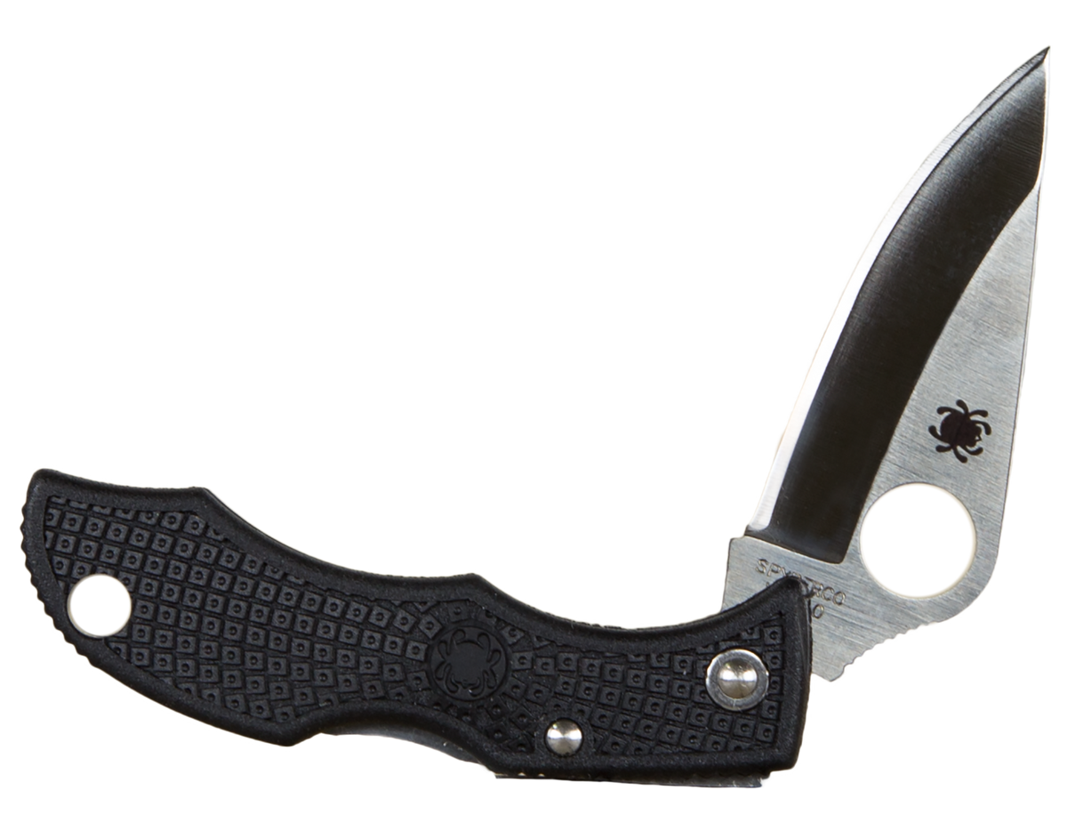 Spyderco Ladybug 3 1.94" VG-10 Clip Point Plain Edge FRN Black Folding Knife