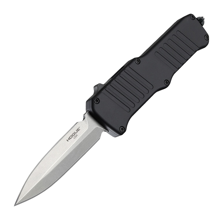 Hogue Mini Incursion OTF 3.1" Double Edge Automatic 154CM - Matte Black Aluminum