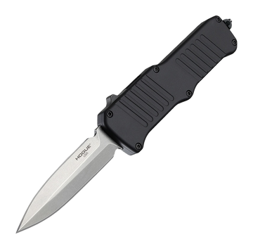 Hogue Mini Incursion OTF 3.1" Double Edge Automatic 154CM - Matte Black Aluminum
