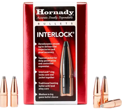 Hornady InterLock 30 Cal .308 220 gr Round Nose - 100/Box