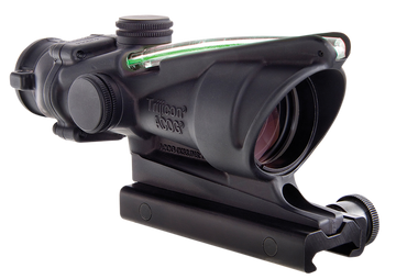 Trijicon 100218 ACOG 4x32mm 223/5.56 BDC Illuminated Green Chevron Riflescope - Black Hardcoat Anodized