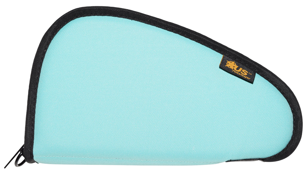 US PeaceKeeper P21211 Pistol Case 11" x 6" Robbin's Egg Blue Polyester - Lockable