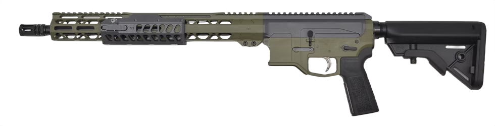 Bilson Arms BA-15FC 300 Blackout 16" 20+1 Semi-Auto Rifle - Sniper Green/Gray Cerakote